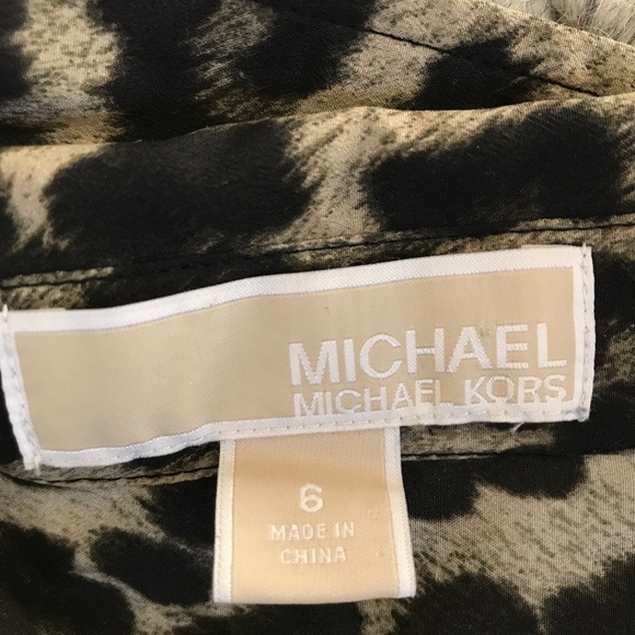 Michael Kors animal print blouse - Picture 6 of 7